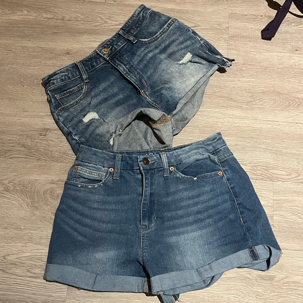 2 Pairs of Jean shorts size 8